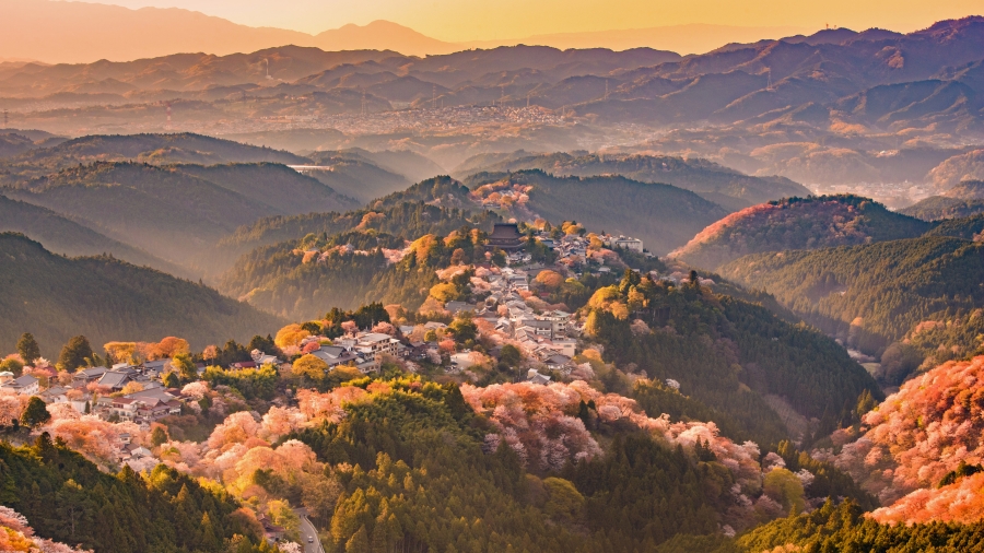 吉野山、日本奈良 